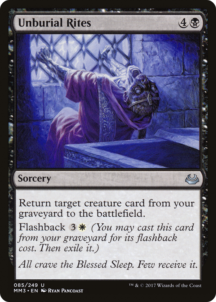 {C} Unburial Rites [Modern Masters 2017][MM3 085]