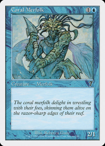 {C} Coral Merfolk [Seventh Edition][7ED 066]