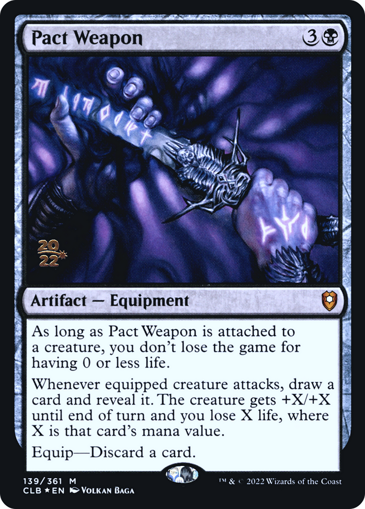 {R} Pact Weapon [Commander Legends: Battle for Baldur's Gate Prerelease Promos][PR CLB 139]