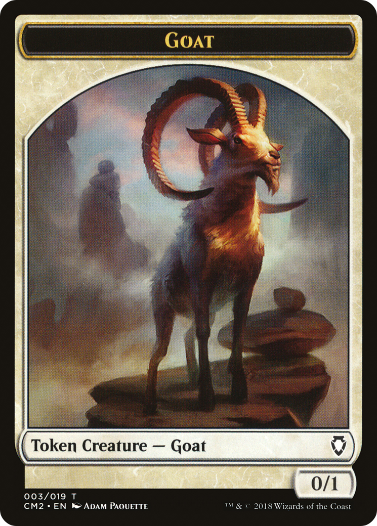 {T} Goat Token [Commander Anthology Volume II Tokens][TCM2 003]