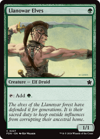 {@C} Llanowar Elves [Foundations][FDN 227]