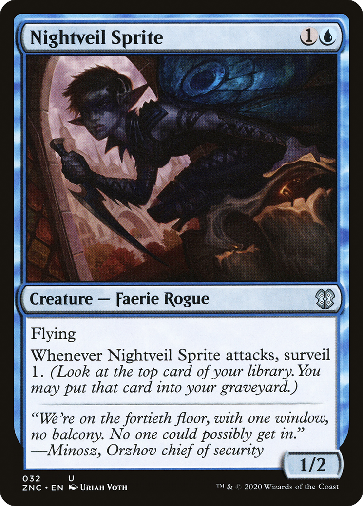 {C} Nightveil Sprite [Zendikar Rising Commander][ZNC 032]