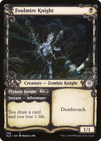 {C} Foulmire Knight // Profane Insight (Showcase) [Throne of Eldraine][ELD 286]