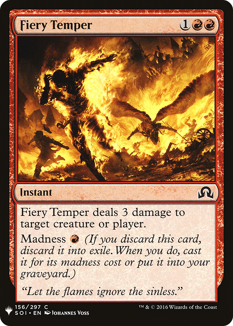 {C} Fiery Temper [Mystery Booster][LS SOI 156]