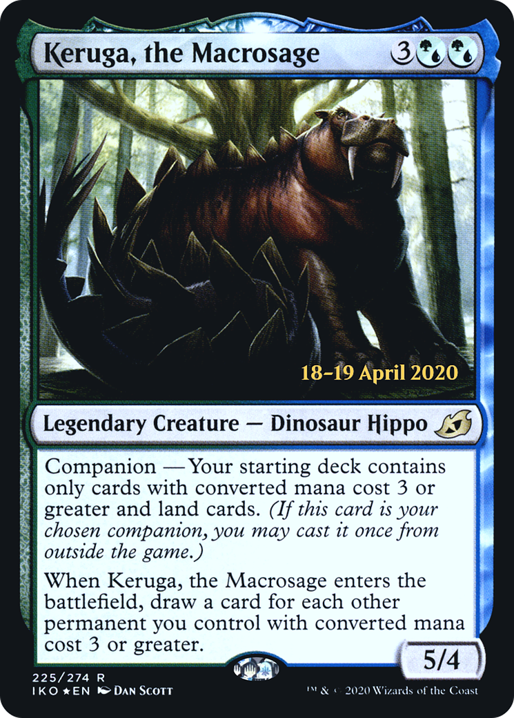 {R} Keruga, the Macrosage [Ikoria: Lair of Behemoths Prerelease Promos][PR IKO 225]