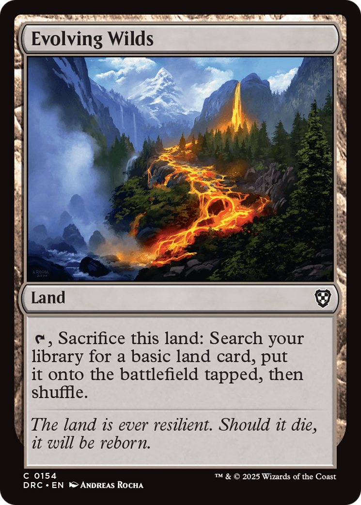 {C} Evolving Wilds (0154) [Aetherdrift Commander][DRC 154]