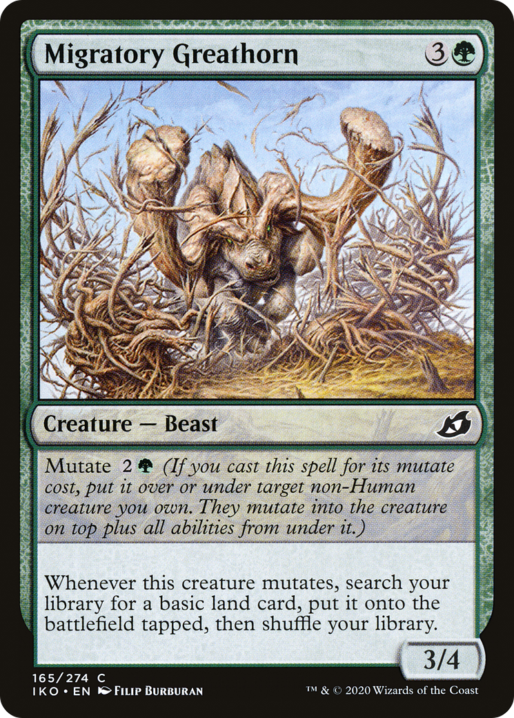 {C} Migratory Greathorn [Ikoria: Lair of Behemoths][IKO 165]