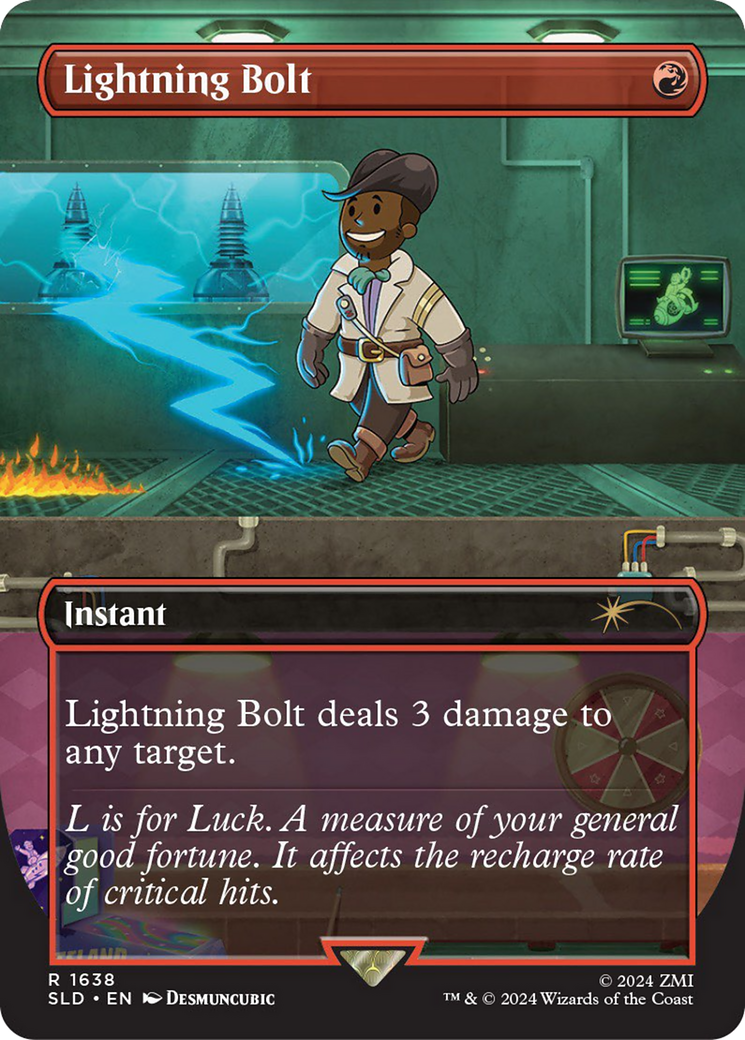 {R} Lightning Bolt (1638) (Rainbow Foil) [Secret Lair Drop Series][RBF SLD 1638]