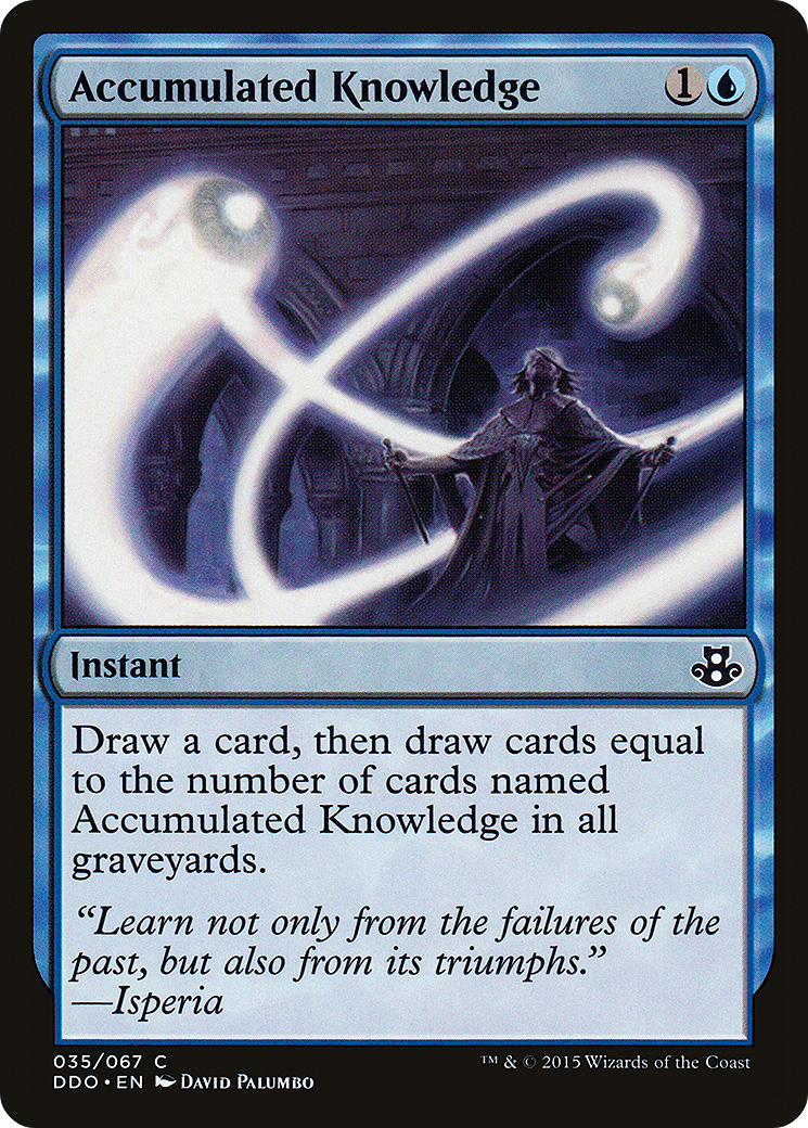 {C} Accumulated Knowledge [Duel Decks: Elspeth vs. Kiora][DDO 035]