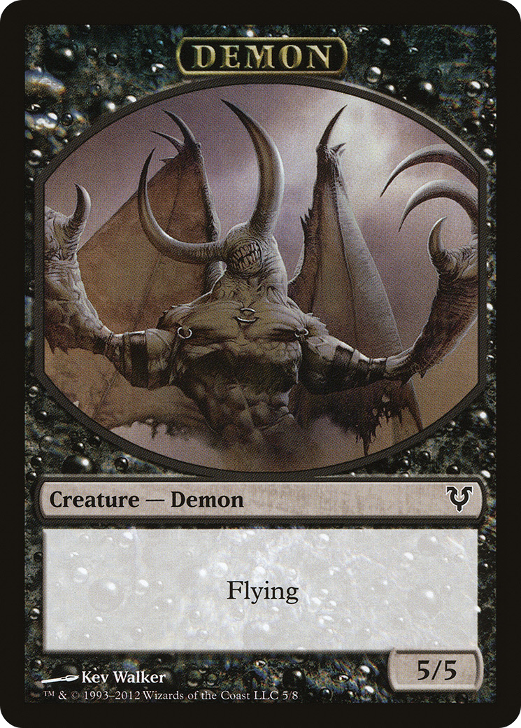 {T} Demon Token [Avacyn Restored Tokens][TAVR 005]