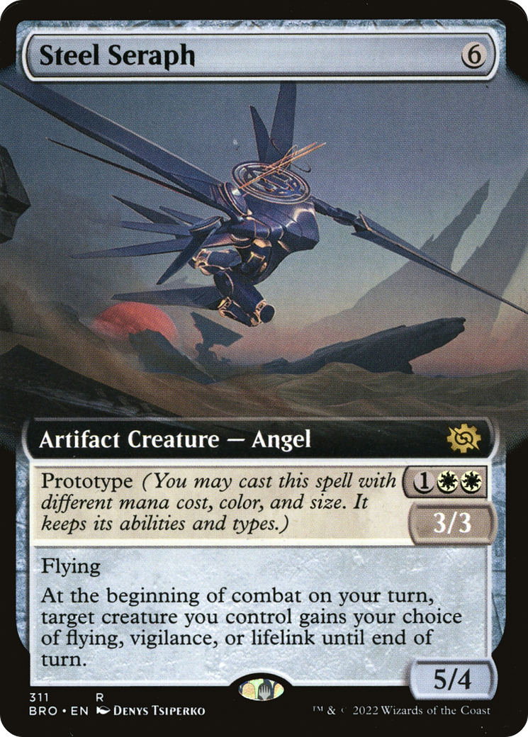 {R} Steel Seraph (Extended Art) [The Brothers' War][BRO 311]