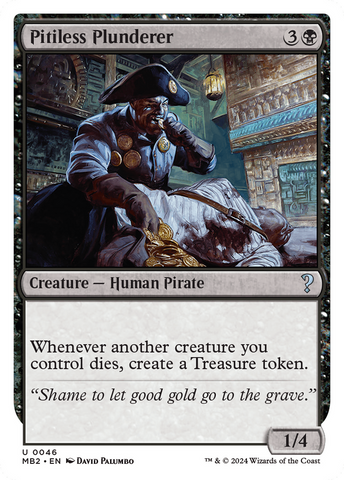 {C} Pitiless Plunderer (White Border) [Mystery Booster 2][MB2 046]