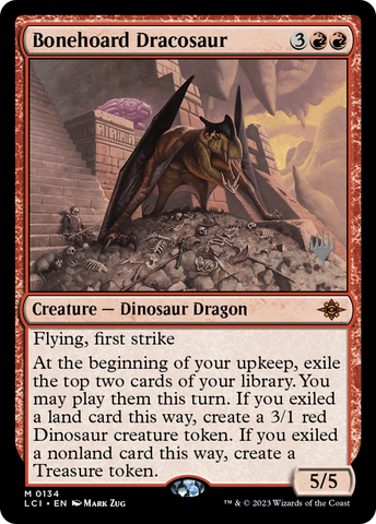 {@R} Bonehoard Dracosaur (Promo Pack) [The Lost Caverns of Ixalan Promos][PP LCI 134]
