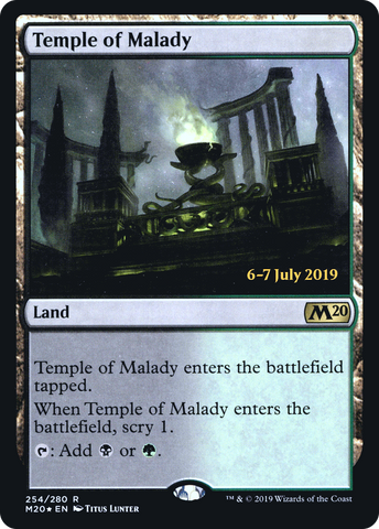 {R} Temple of Malady [Core Set 2020 Prerelease Promos][PR M20 254]