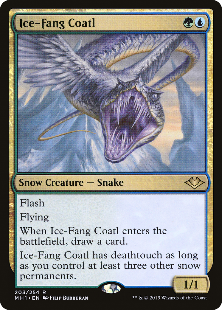 {R} Ice-Fang Coatl [Modern Horizons][MH1 203]
