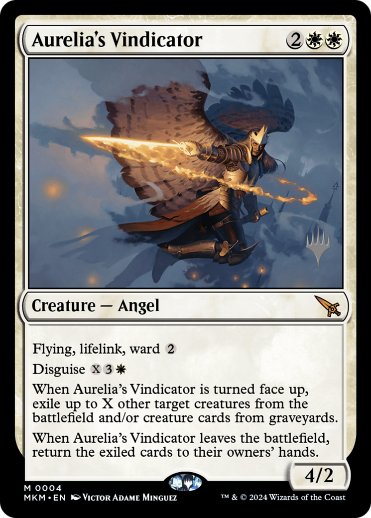 {R} Aurelia's Vindicator (Promo Pack) [Murders at Karlov Manor Promos][PP MKM 004]