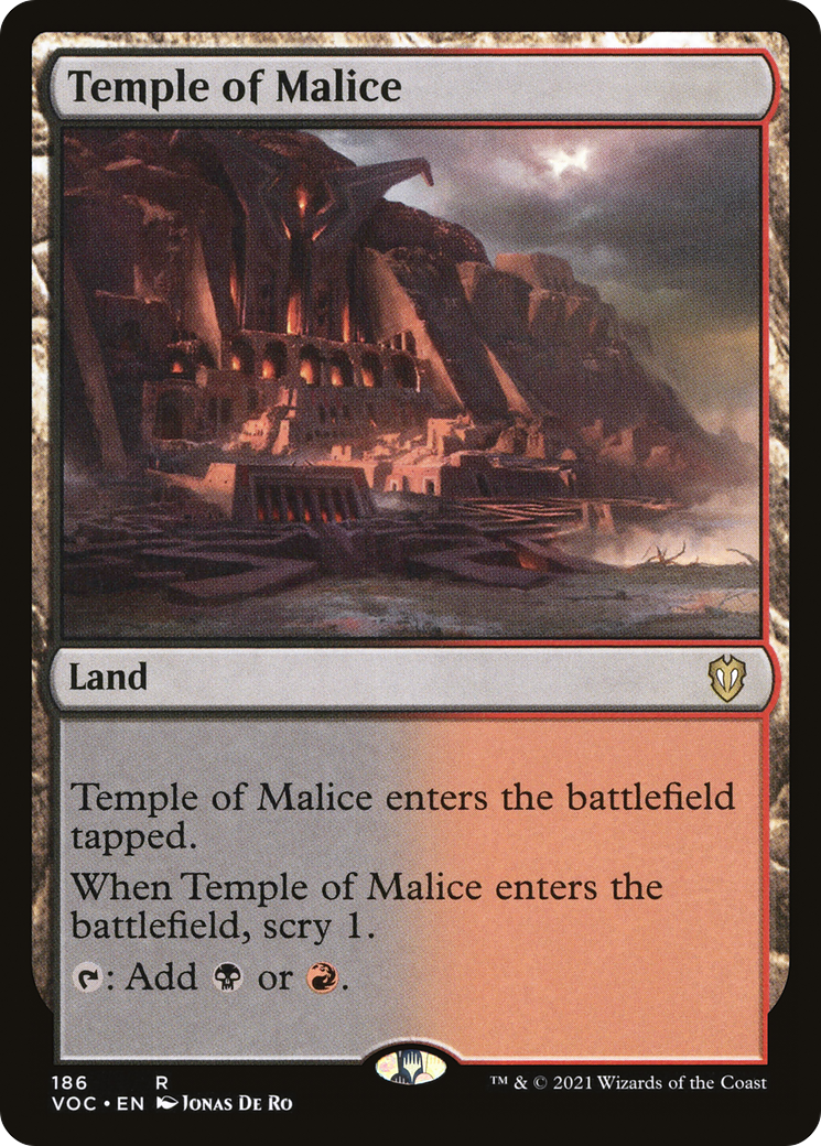 {R} Temple of Malice [Innistrad: Crimson Vow Commander][VOC 186]