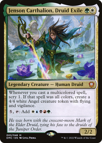 {R} Jenson Carthalion, Druid Exile [Dominaria United Commander][DMC 003]