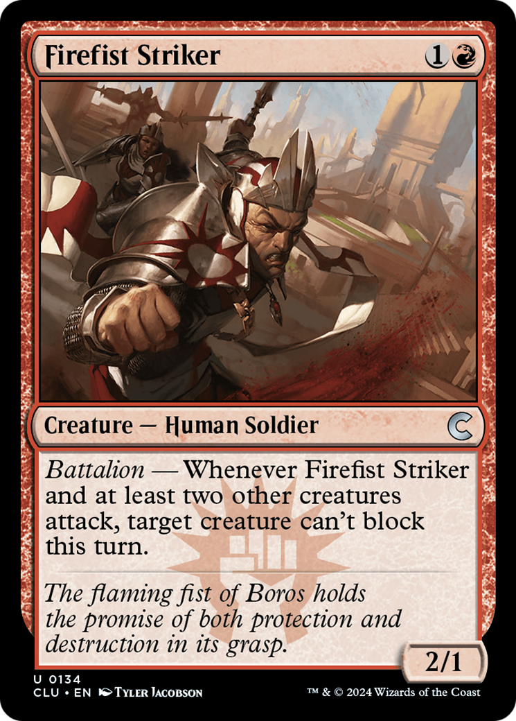 {C} Firefist Striker [Ravnica: Clue Edition][CLU 134]