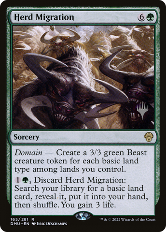 {R} Herd Migration (Promo Pack) [Dominaria United Promos][PP DMU 165]