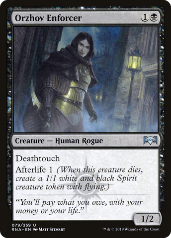 {C} Orzhov Enforcer [Ravnica Allegiance][RNA 079]