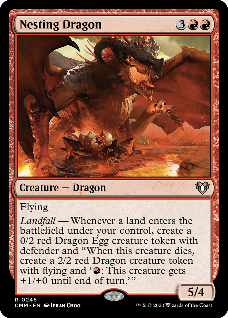 {R} Nesting Dragon [Commander Masters][CMM 245]