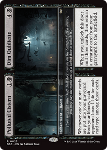 {R} Polluted Cistern // Dim Oubliette [Duskmourn: House of Horror Commander][DSC 023]