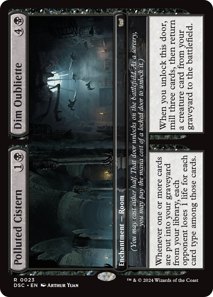 {R} Polluted Cistern // Dim Oubliette [Duskmourn: House of Horror Commander][DSC 023]