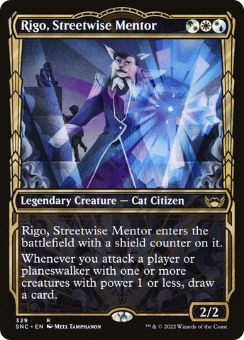{R} Rigo, Streetwise Mentor (Showcase Golden Age) [Streets of New Capenna][SNC 329]