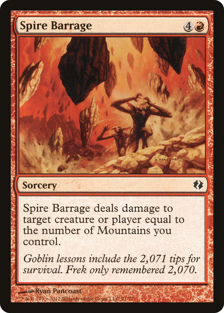 {C} Spire Barrage [Duel Decks: Venser vs. Koth][DDI 071]