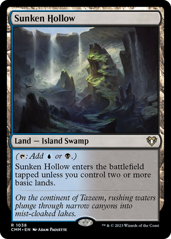 {R} Sunken Hollow [Commander Masters][CMM 1038]
