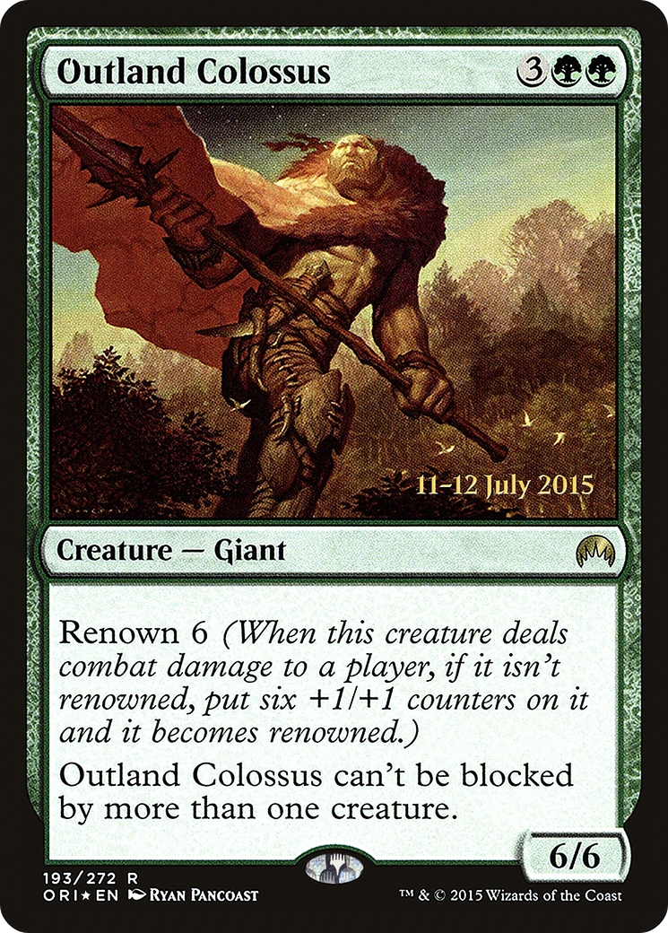 {R} Outland Colossus [Magic Origins Prerelease Promos][PR ORI 193]