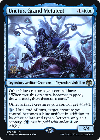 {R} Unctus, Grand Metatect [Phyrexia: All Will Be One Prerelease Promos][PR ONE 075]