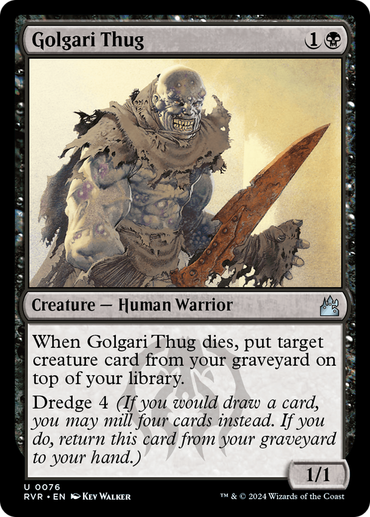 {C} Golgari Thug [Ravnica Remastered][RVR 076]