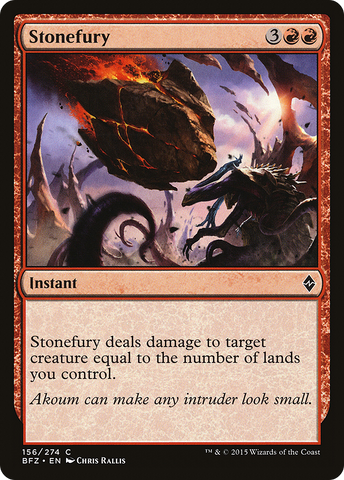 {C} Stonefury [Battle for Zendikar][BFZ 156]