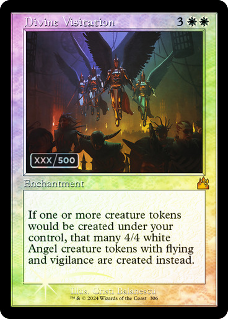 {R} Divine Visitation (Retro) (Serialized) [Ravnica Remastered][SR RVR 306]