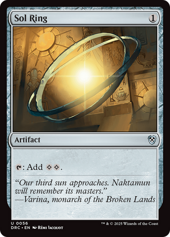 {C} Sol Ring [Aetherdrift Commander][DRC 056]