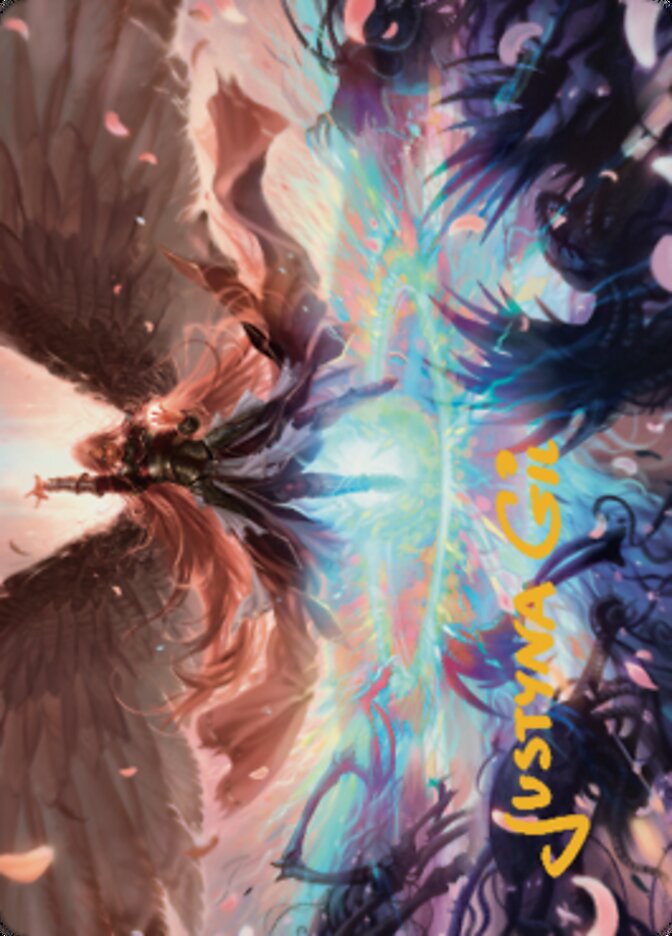 {A} Iridian Maelstrom Art Card (Gold-Stamped Signature) [Dominaria United Art Series][GS ADMU 047]