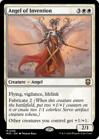 {R} Angel of Invention (Ripple Foil) [Modern Horizons 3 Commander][RPF M3C 166]