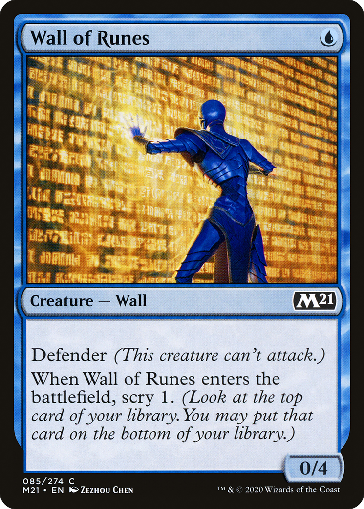 {C} Wall of Runes [Core Set 2021][M21 085]