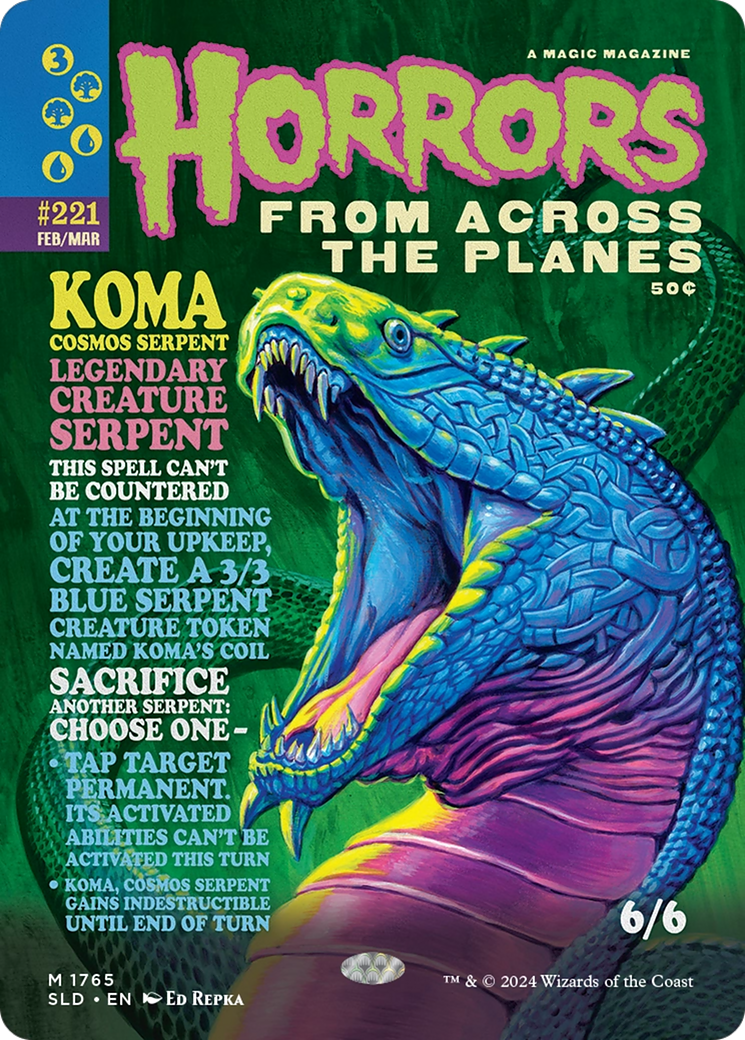 Koma, Cosmos Serpent [SLD-1765]  (Borderless) Foil