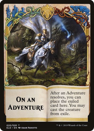 {T} On An Adventure Double-sided Emblem [Challenger Decks 2020 Tokens][TCH20 020]