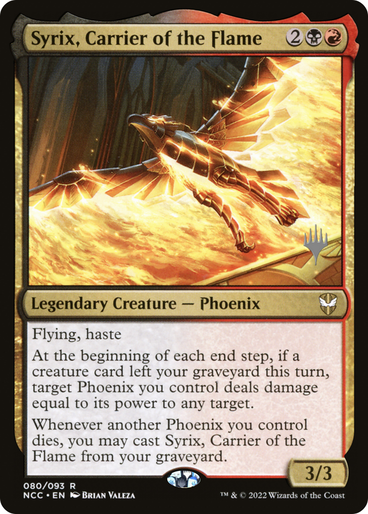{R} Syrix, Carrier of the Flame (Promo Pack) [Streets of New Capenna Commander Promos][PP NCC 080]