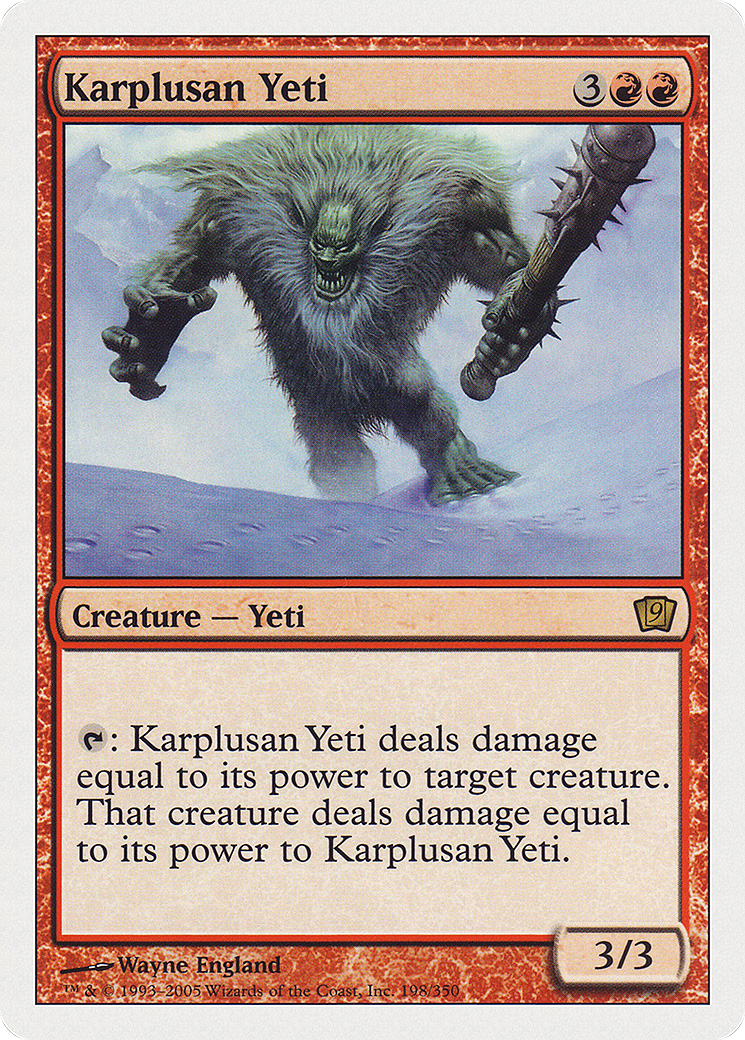 {R} Karplusan Yeti [Ninth Edition][9ED 198]