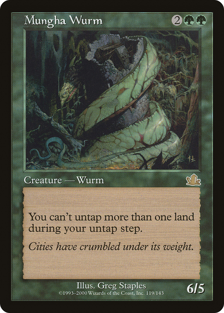 {R} Mungha Wurm [Prophecy][PCY 119] - Misty Mountain Games