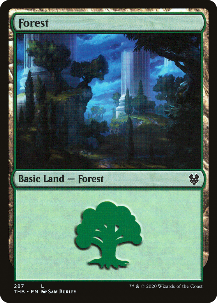 {B}[THB 287] Forest (287) [Theros Beyond Death]