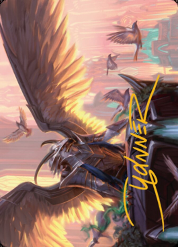 {A} Falco Spara, Pactweaver 1 Art Card (Gold-Stamped Signature) [Streets of New Capenna Art Series][GS ASNC 025]