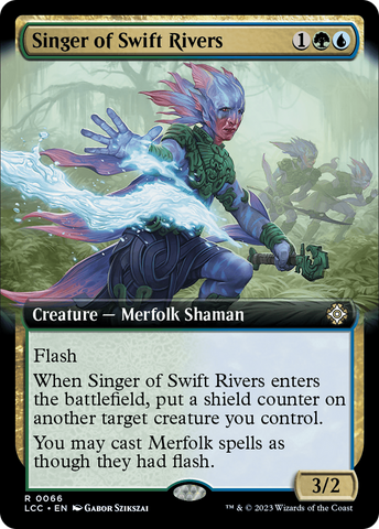 {R} Singer of Swift Rivers (Extended Art) [The Lost Caverns of Ixalan Commander][LCC 066]