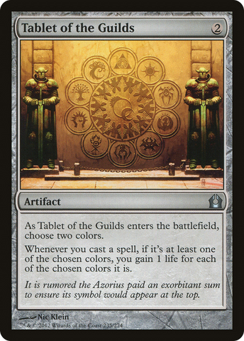 {C} Tablet of the Guilds [Return to Ravnica][RTR 235]