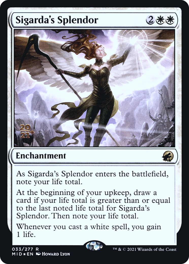 {R} Sigarda's Splendor [Innistrad: Midnight Hunt Prerelease Promos][PR MID 033]